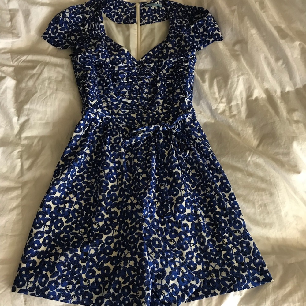 Blue Floral Romper